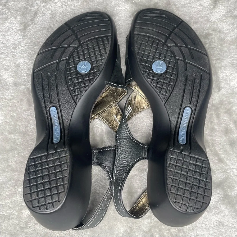 Hush Puppies | Shoes | Hush Puppies Size 7 Leather Wedge Sandals Bundle ...
